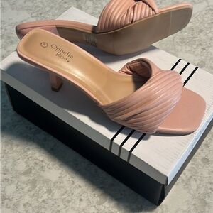 Pink Women's Heeled Sandals